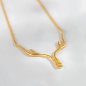 Deer Goddess Antler Necklace