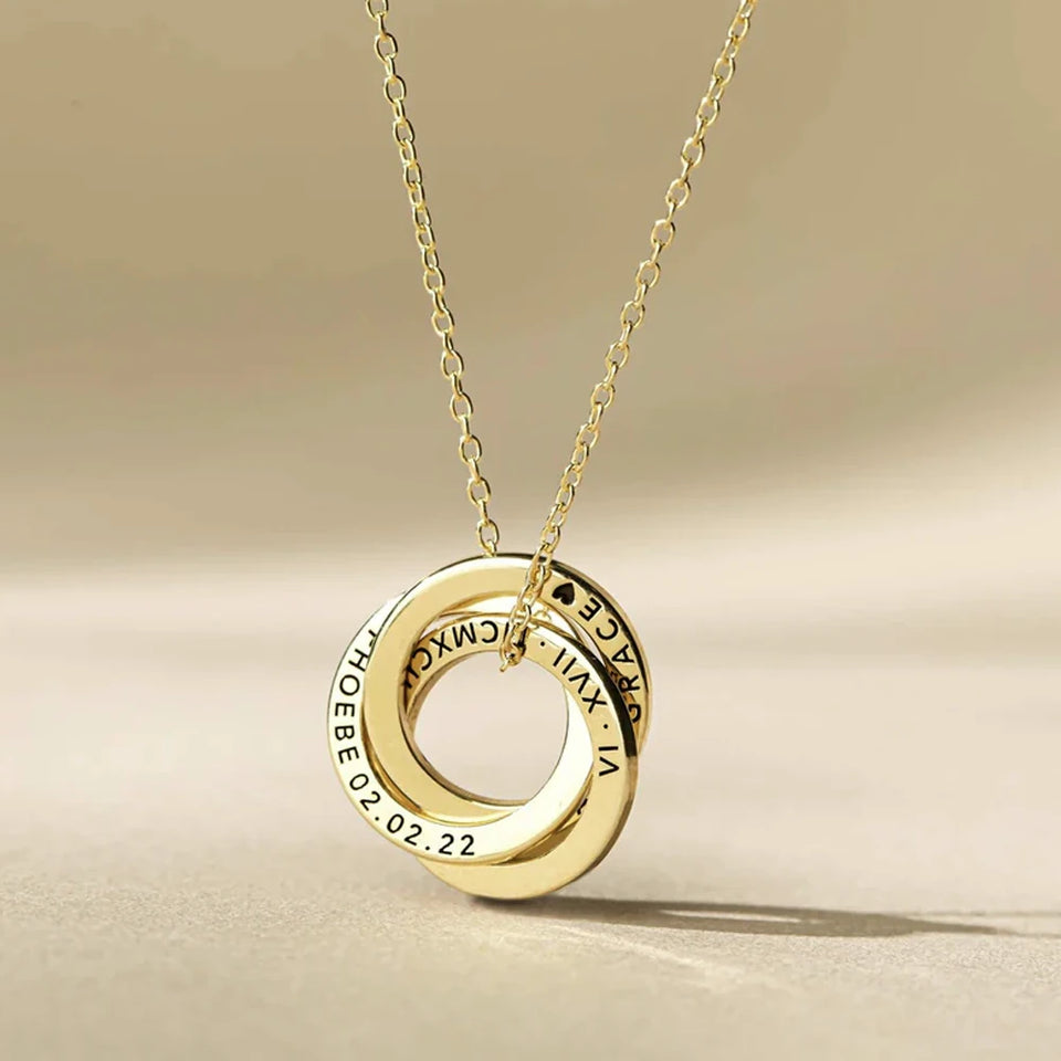 Russian Ring Family Necklace