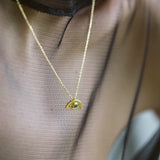 Evil Eye Blue Topaz Necklace