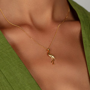 Crane Necklace