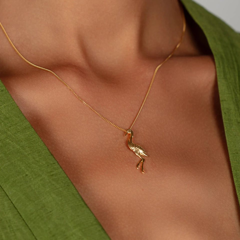 Crane Necklace