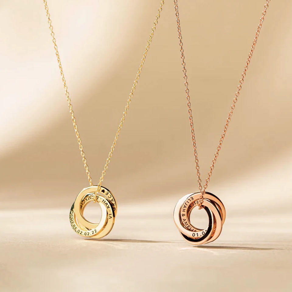 Russian Ring Family Necklace