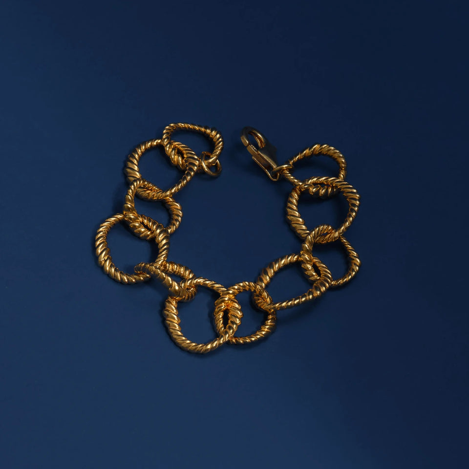 Aries Spiral Chain Bracelet