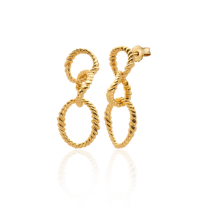 Aries Spiral Chain Earring