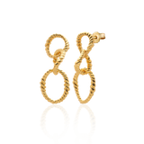 Aries Spiral Chain Earring