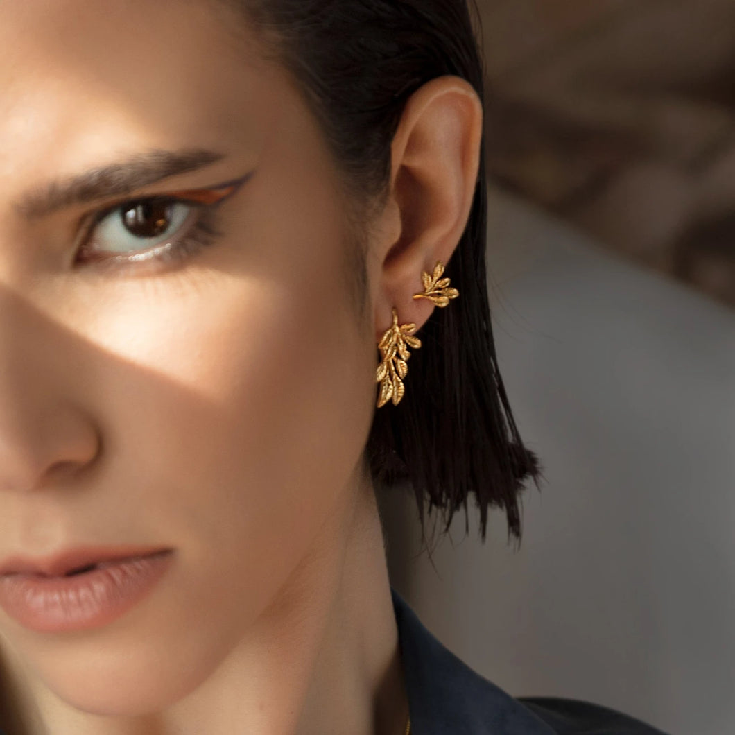 Kübey Hatun Leaf Earring