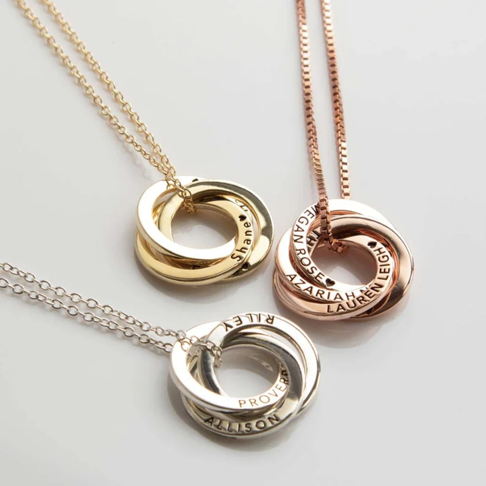 Russian Ring Family Necklace