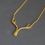 Deer Goddess Antler Necklace