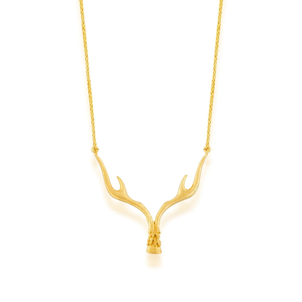 Deer Goddess Antler Necklace