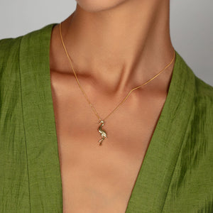 Crane Necklace