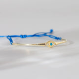 Evil Eye Blue Topaz Bracelet