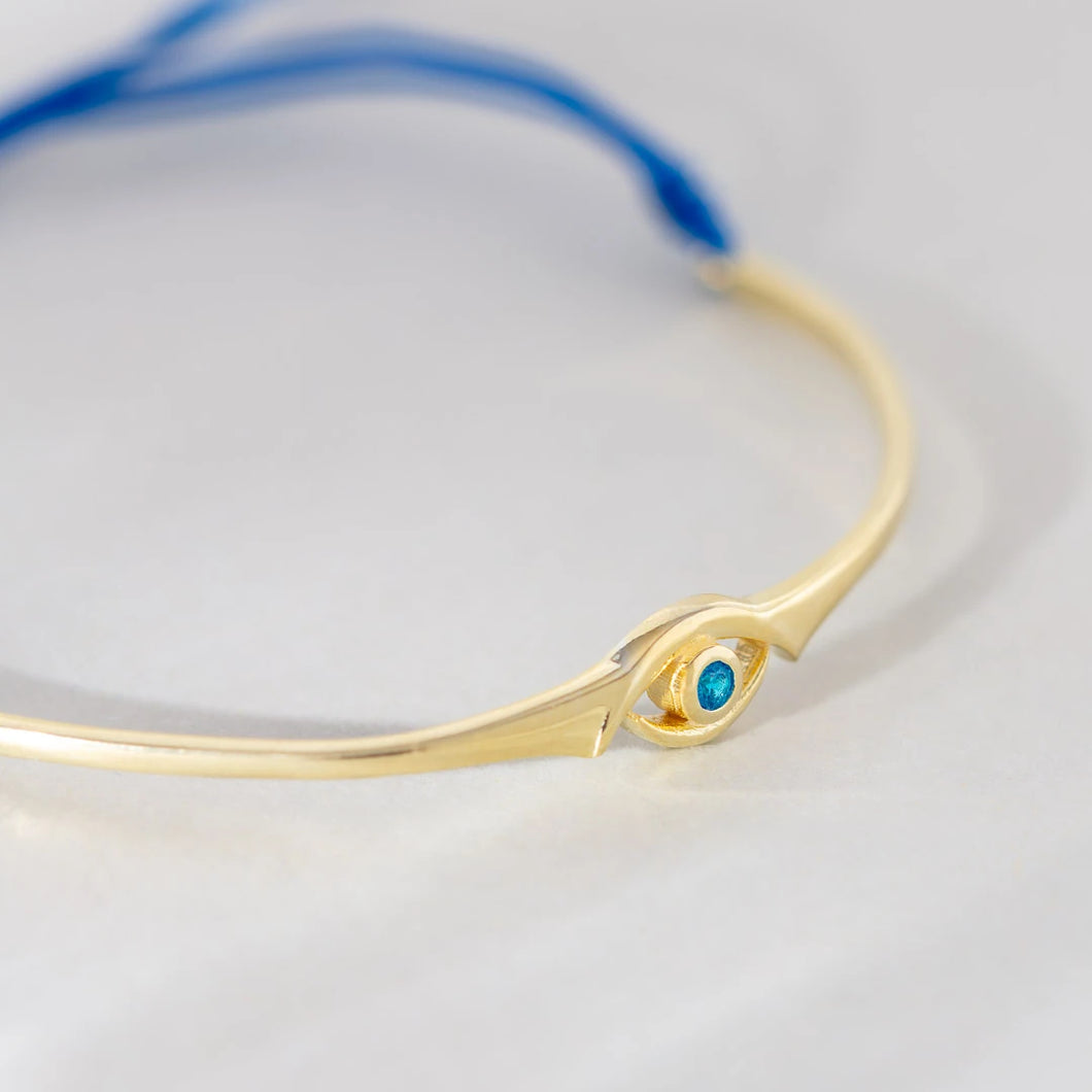 Evil Eye Blue Topaz Bracelet