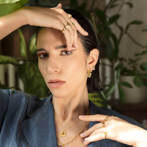 Kübey Hatun Leaf Earring