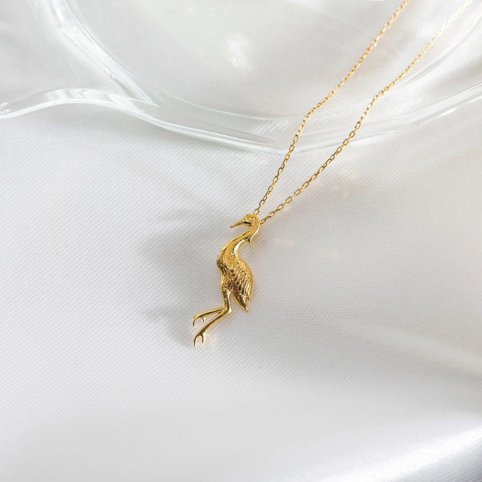 Crane Necklace